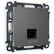 Розетка Ethernet RJ-45 и со шторками, без рамки Ambrella Volt ALFA MA662005