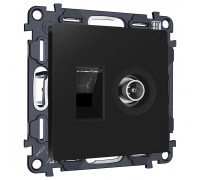 ТВ-розетка и розетка Ethernet RJ-45 без рамки Ambrella Volt ALFA MA812510
