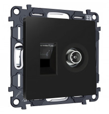 ТВ-розетка и розетка Ethernet RJ-45 без рамки Ambrella Volt ALFA MA812510