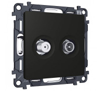 ТВ-розетка и SAT-розетка оконечная без рамки Ambrella Volt ALFA MA813310