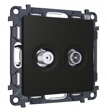 ТВ-розетка и SAT-розетка оконечная без рамки Ambrella Volt ALFA MA813310