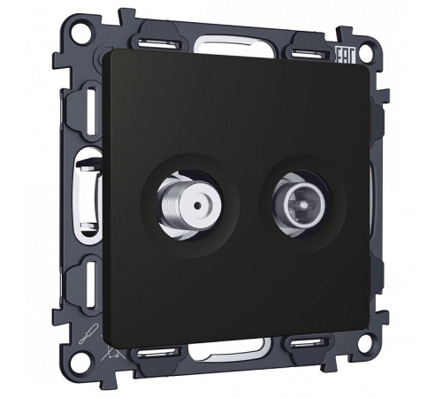 ТВ-розетка и SAT-розетка оконечная без рамки Ambrella Volt ALFA MA813310