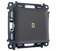 Выключатель самовозвратный одноклавишный с подсветкой, без рамки Ambrella Volt MA MA902050