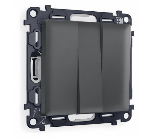 Выключатель трехклавишный без рамки Ambrella Volt Quant MA905010