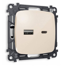 Розетка 2хUSB type A и C без рамки Ambrella Volt Quant MO311010