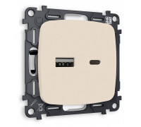 Розетка 2хUSB type A и C без рамки Ambrella Volt Quant MO331010