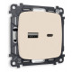 Розетка 2хUSB type A и C без рамки Ambrella Volt Quant MO331010