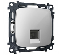 Розетка Ethernet RJ-45 и со шторками, без рамки Ambrella Volt OMEGA MO412005