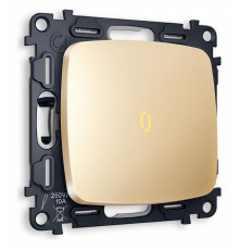 Выключатель одноклавишный с подсветкой без рамки Ambrella Volt Quant MO602010