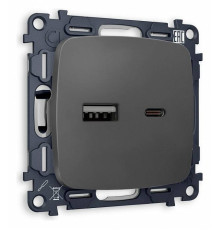 Розетка 2хUSB type A и C без рамки Ambrella Volt Quant MO911010