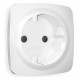 Накладка для розетки с заземлением и со шторками Ambrella Volt Quant OP1270