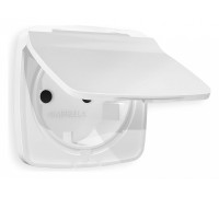 Накладка для розетки влагозащищенной с заземлением и со шторками с крышкой Ambrella Volt Quant OP1280