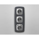 Накладка для розетки с заземлением и со шторками и 2хUSB type A Ambrella Volt Quant OP4090