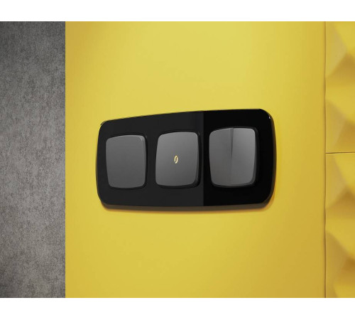 Клавиша для выключателя одноклавишного c подсветкой Ambrella Volt Quant OP6520