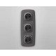 Накладка для розетки с заземлением и со шторками и 2хUSB type A Ambrella Volt Quant OP6590