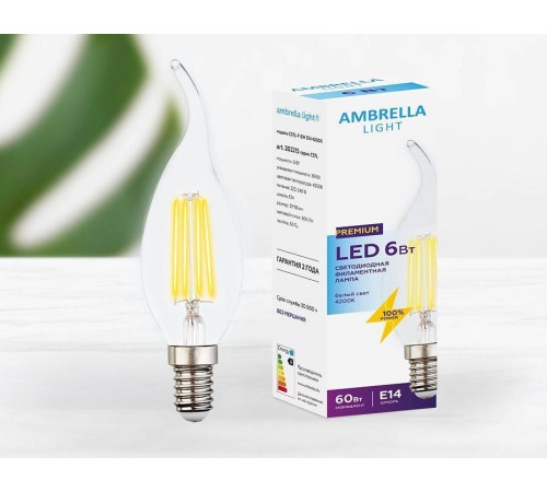 Лампа светодиодная Ambrella Light C37L E14 6Вт 4200K 202215