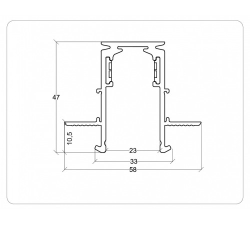 Трек встраиваемый Ambrella Light TRACK SYSTEM GL3338-9.5