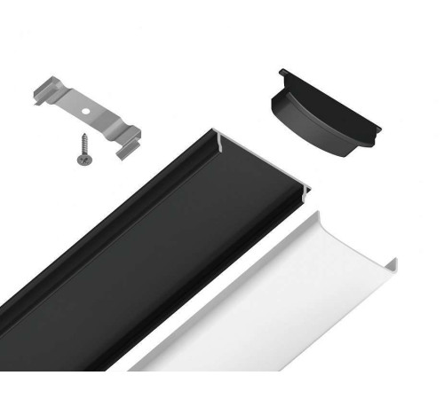 Профиль накладной гибкий Ambrella Light GP GP1600BK