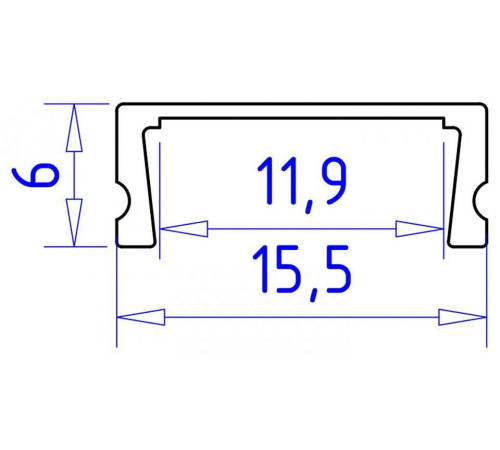 Профиль накладной Ambrella Light GP GP1700AL