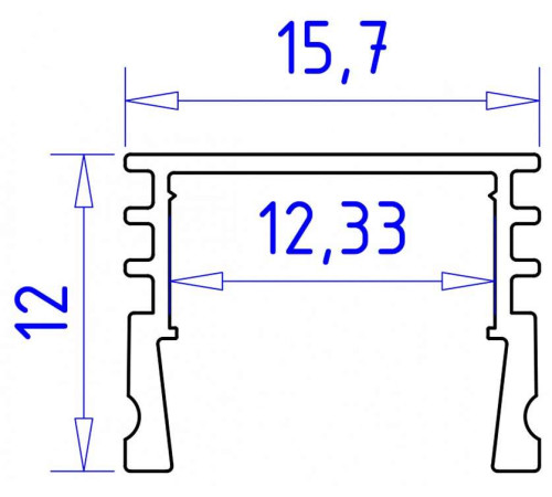 Профиль накладной Ambrella light GP GP1750AL