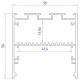 Короб накладной Ambrella Light Profile System GP GP3100AL