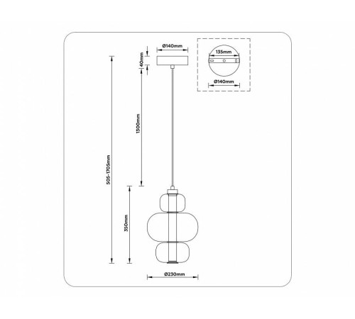Подвесной светильник Ambrella Light LH LH11056