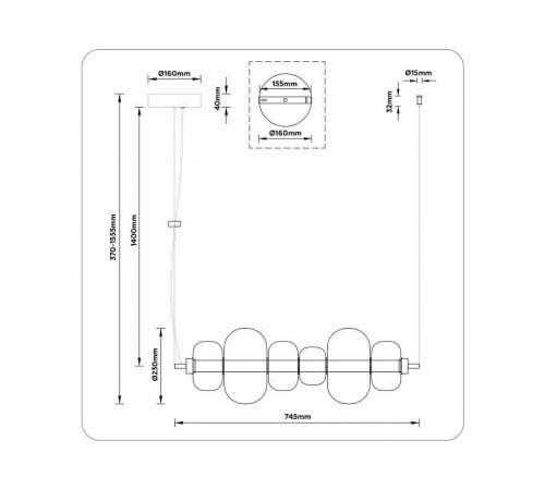 Подвесной светильник Ambrella Light LH LH11072