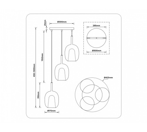 Подвесной светильник Ambrella Light LH LH11151