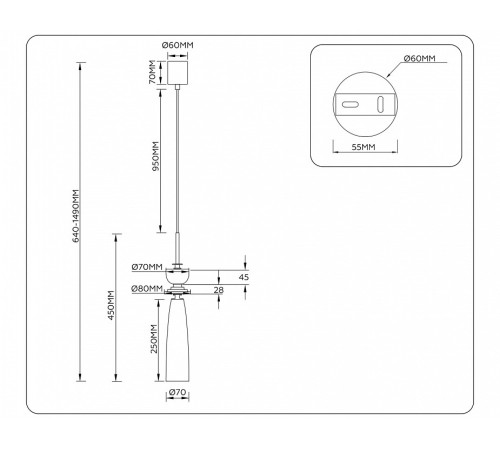 Подвесной светильник Ambrella Light LH LH75365