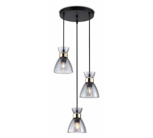 Подвесной светильник Ambrella light TR TR3408 1xE27 черный/золото TR3408