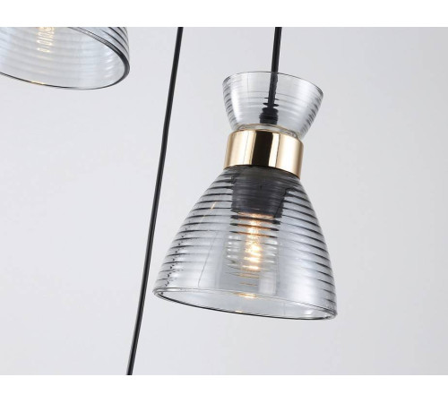 Подвесной светильник Ambrella light TR TR3408 1xE27 черный/золото TR3408