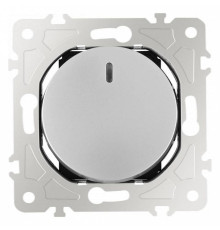 Выключатель одноклавишный с подсветкой без рамки Arte Milano 202 202.31-1.silver