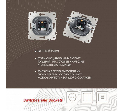 ТВ-розетка без рамки Arte Milano am-203 203.43-1.silver