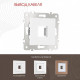 Розетка для вывод кабеля без рамки Arte Milano am-203 203.49-1.white