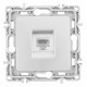 Розетка телефонная RJ-11 без рамки Arte Milano am-217 217.51-1.silver