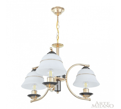 Подвесная люстра Arte Milano Florentia-1240 301240/3 Bk/Gd
