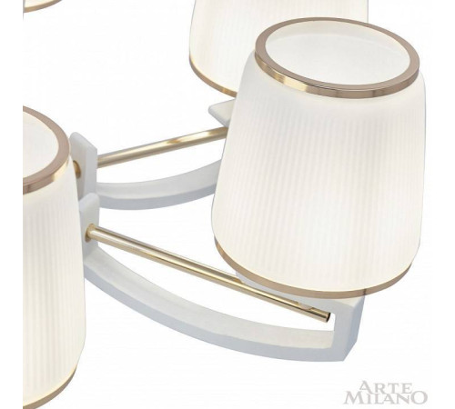Подвесная люстра Arte Milano Florentia-2457 8 ламп 302457/8 Wh/Gd