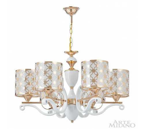 Подвесная люстра Arte Milano Florentia-3097 303097/6 Wh/Gd