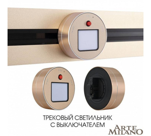 Накладной светильник Arte Milano Am-track-sockets 380011TL/Light Gold