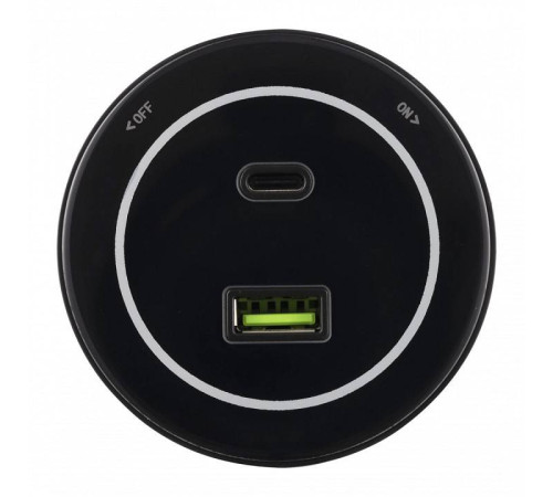 Розетка USB и type C на треке Arte Milano Am-track-sockets-39 399732TS/USB-Type-C Black
