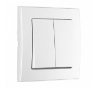 Выключатель двухклавишный Arte Milano SET06-1 SET06-1-30-2 silver