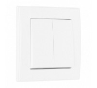 Выключатель двухклавишный Arte Milano SET06-1 SET06-1-30-2 white