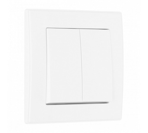 Выключатель двухклавишный Arte Milano SET06-1 SET06-1-30-2 white