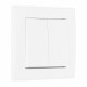Выключатель двухклавишный Arte Milano SET06-1 SET06-1-30-2 white