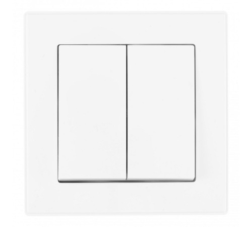 Выключатель двухклавишный Arte Milano SET06-1 SET06-1-30-2 white
