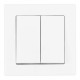 Выключатель двухклавишный Arte Milano SET06-1 SET06-1-30-2 white