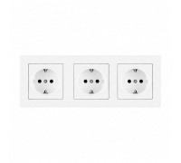 Розетка с заземлением и со шторкой Arte Milano SET06-3 SET06-3-40-1x3 white