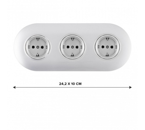 Розетка с заземлением и со шторкой Arte Milano SET08-3 SET08-3-40-1x3 silver