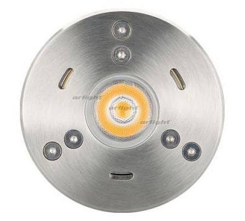 Встраиваемый в дорогу светильник Arlight KT-AQUA-R85-7W Warm3000 (SL, 25 deg, 12V) 024938