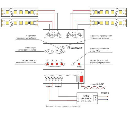 Контроллер-регулятор цвета RGBW Arlight Intelligent 025658